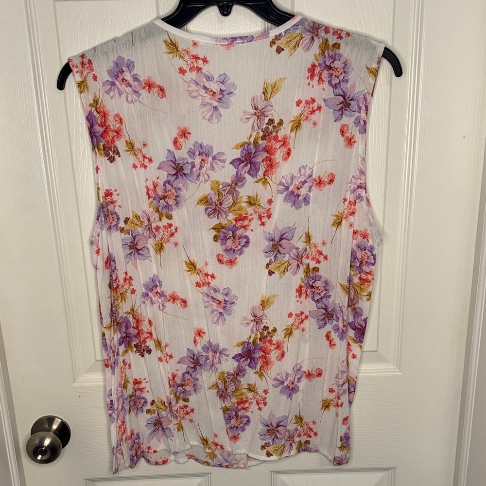 NWOT Culture Code Floral Sleeveless Blouse - Multicolor - Picture 8 of 8